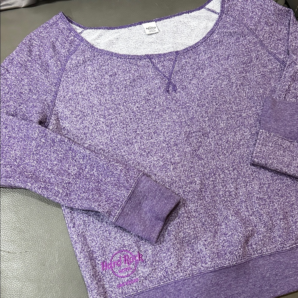 Hard Rock Las Vegas Women's Purple Sweater size L - Picture 4 of 5